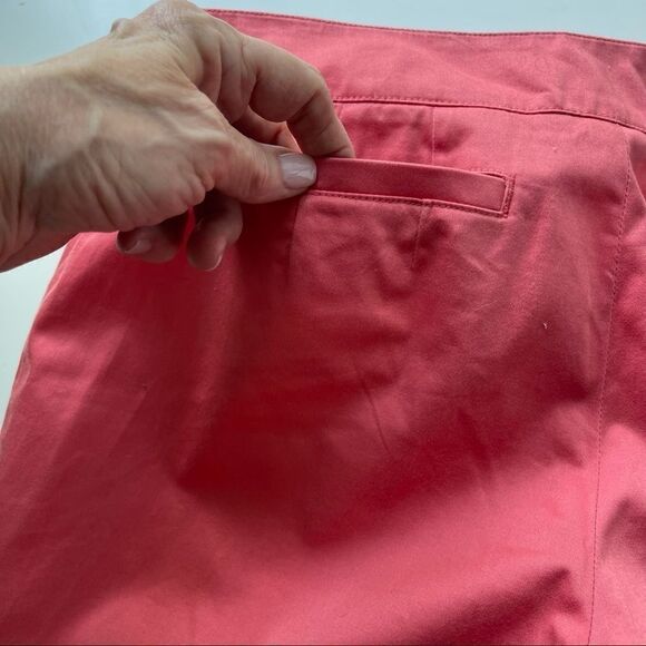 Apostrophe Stretche Coral Cropped Pants, Size 4 - Picture 3 of 11